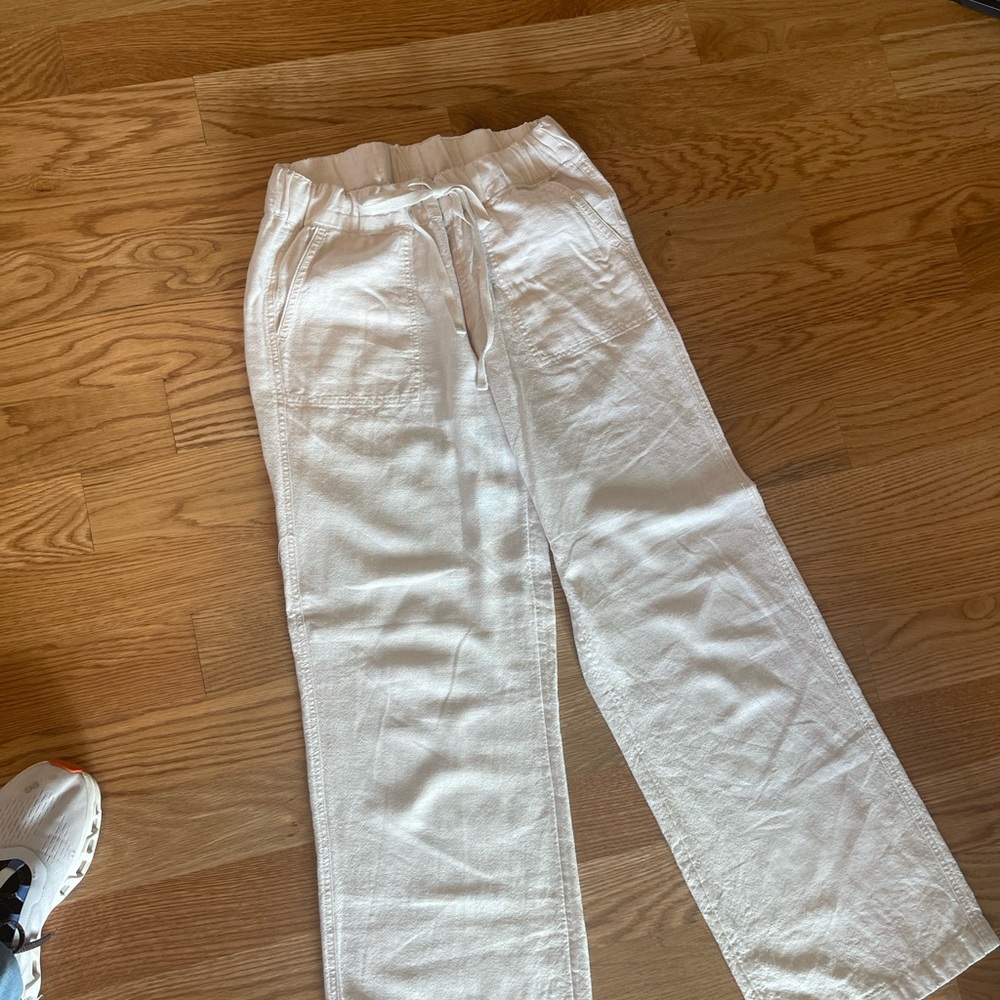 Caslon Flax Drawstring Linen Pant